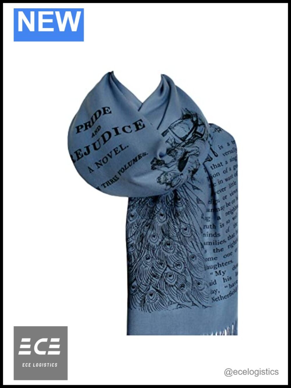 Jane Austen Pride and Prejudice Shawl Scarf Wrap